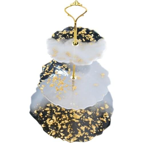 3-layer Epoxy Fruit Tray Mold Tea Tray Silicone Mold Epoxy Resin Tray Coaster Resin Mold For Desktop Decor DIY Material Package