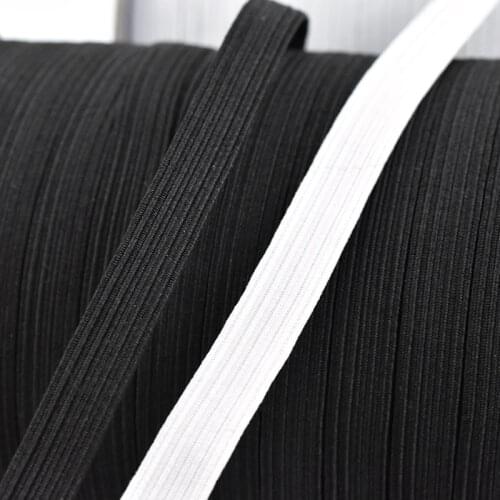 5Yards 3/6MM White And Black Polyester Rubber Elastic Cord for Skirt Clothes Sewing Elastic Band DIY Garment Sewing Accessories