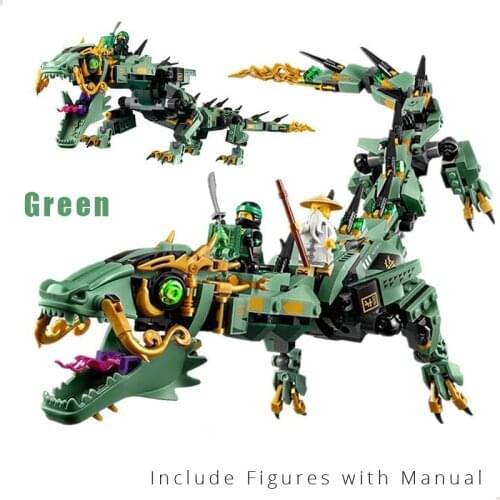 592pcs Compatible Flying Mecha Dragon Boy Friends Building Blocks with Figures Bricks Toys Children Model Birthday Gift
