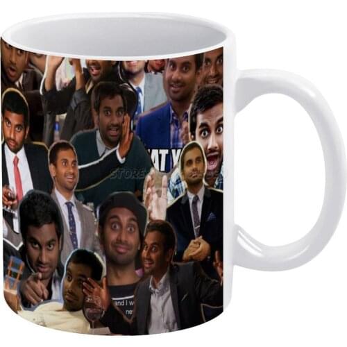 Tom Haverford-Parks & Recreation White Mug Vintage Mug New Unisex Size Mug Tom Haverford Parks and Recreation Parks and Rec Ron