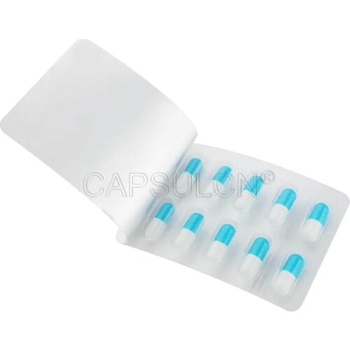 10 holes Capsules Blister Pack for Size 0 capsules ,200pcs Capsule Blister Packing Sheet