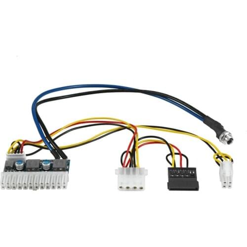DC-ATX In-Line Power Supply Board 84W 12V Solid State Power Supply Module DC-DC Power Supply Board with Cables