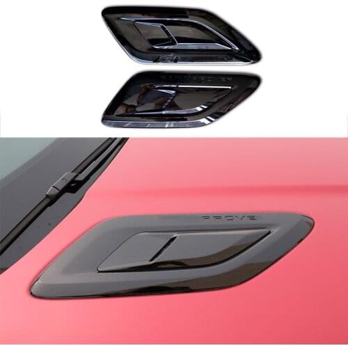 For Range Rover Engine Hood Grille Air Outlet For Range Rover Sport 2018 2019 2020 Car Exterior Hood Air Vent Outlet Wing Trim