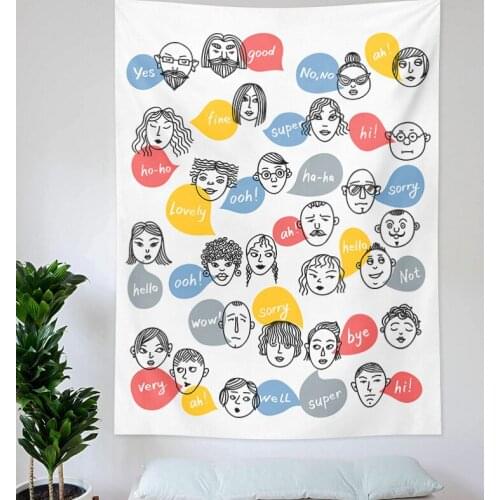 Moon Phase Tapestry Wall Hanging Hippie Ouija Wall Tapestries Animal Types Wall Tapiz Boho Decor Wall Cloth INS Background