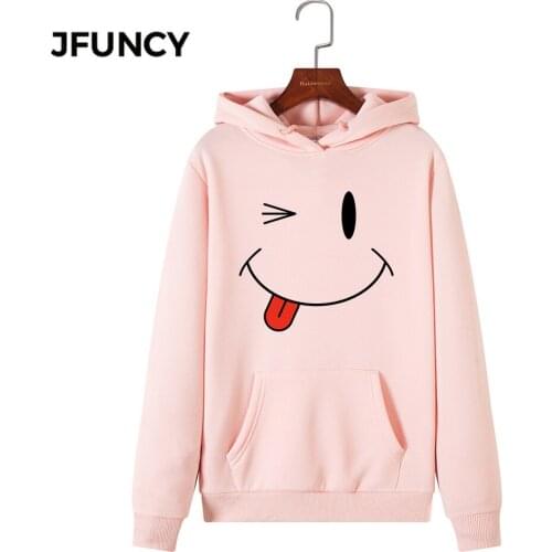 JFUNCY 2020 New Print Women Hoodie Long Sleeve Autumn Pullover Female Hooded Sweatshirt Woman Casual Hoodies Sportwear