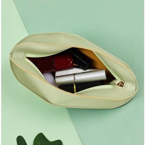 Makeup Bag Cactus Shape Waterproof Women Mini Cosmetic Purse for Travel