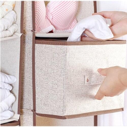 Creative Clothes Hanging Drawer Box Underwear Sorting Storage Organizers Wall Wardrobe Closet Organizer Shelves Organizadores