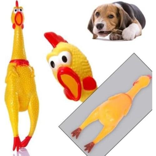 Screaming Chicken Squeeze Sound Toy Pets Dog Toys Product Shrilling Decompression Tool Squeak Vent Chicken Stress Relief Kid Toy