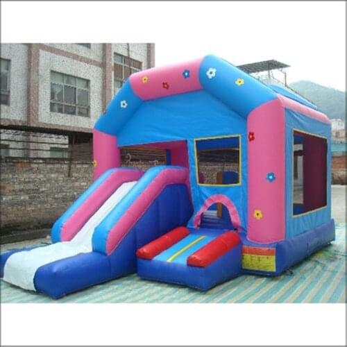 Customized inflatable playground PVC Inflatable bouncy castle with small slide Inflatable Bounce Compo for kids or children