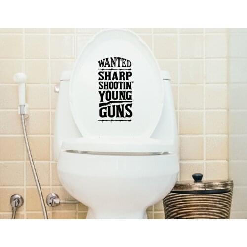 BK Home Wanted Sharp Shooters Design WC Sticker-1