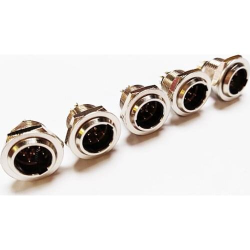 NCHTEK Mini XLR 6Pin Male Audio Microphone Chassis Mount TB6M Match TA6F Connector/Free Shipping/5PCS