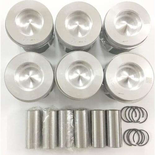 6PCS 059107065DF Piston for Audi VW Touareg 3.0 TDI CJMA CRCA