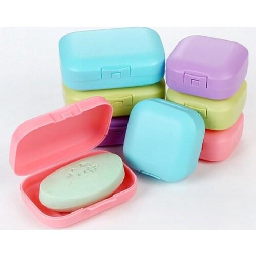 Portable Travel Soap Dish Box Soap Holder Storage Container Shower Soap Dishes Bathroom Accessories