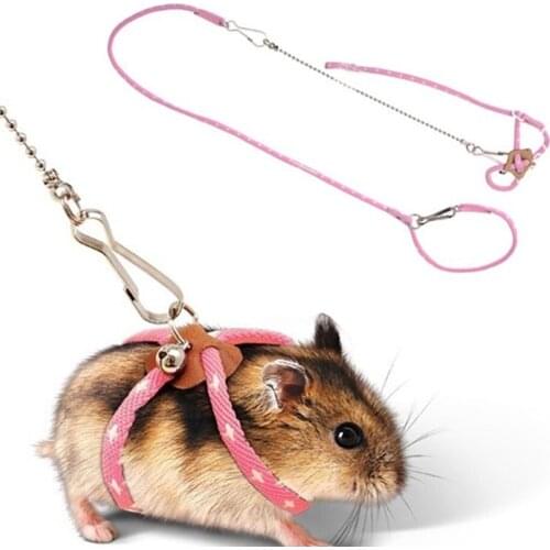 Adjustable Hamster Leash Small Animal Towing Rope for Pet Hamster Squirrel Guinea Pig