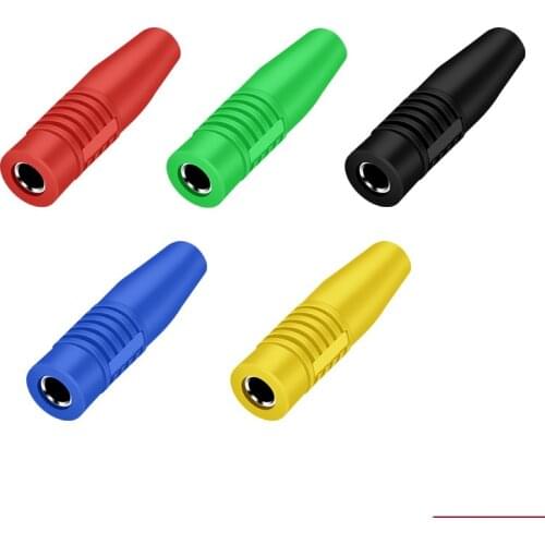 20PCS Copper 4mm Banana Plug Female Head Insert Connection Insulated Jack Plug Wire Solder Connector