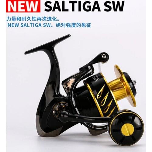 MADMOUSE Saltiga SW4000XG SW6000HG SW10000HG Saltwater Spinning Fishing Reel 11+1 Bearings Spinning Jigging Reel 35kg DragPower