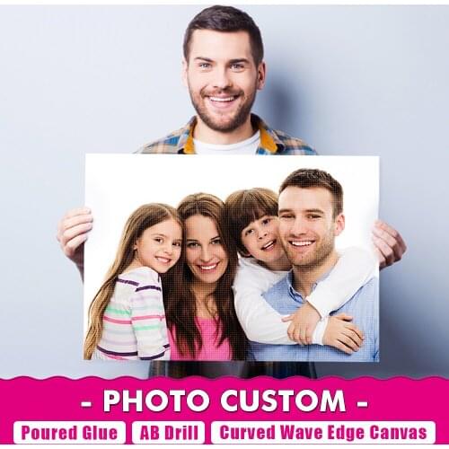 TINMI ARTS Diamond Painting Custom Poured Glue AB Drill Cross Stitch DIY Mosaic Embroidery Picture of Rhinestone Fall Decor Art