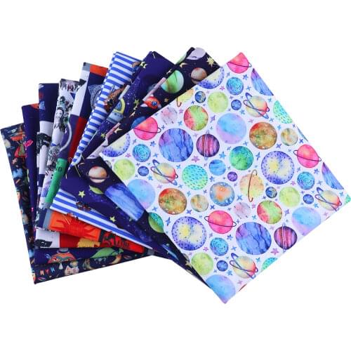 50*140CM Cartoons pattern Polyester cotton Fabric Patchwor Printed for Tissue Kids Home Textile for Sewing Doll Dress Curtain