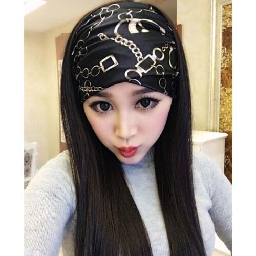 Trendy Wild Black Hooded Womens Casual Street Patted Top Hair Band