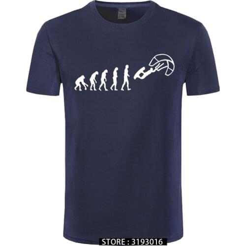 Funny Kitesurf Shirt - Kite Surfinger Evolution Kite Boarding 100% Cotton Print T-Shirt Cool Slim Fit Letter Printed T Shirt