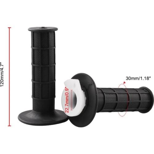 1Pair Hand Grips Motorcycle Dirtbike Twist Throttle Accelerator Handle Grips and Cable Set Hand Grips Accessories 7/8" 22mm