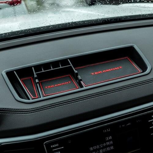 For VW Atlas 2017-2018 Plastic Interior Dashboard Display Storage organizer Box Holder Auto Car Accessories 1pcs