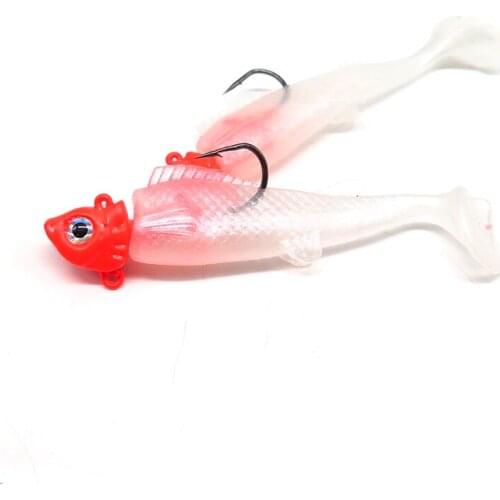 3pcs Wobbler Jig Head metal lure soft bait Luminous body fishing lure crankbait Silicone bait isca artificial size 8.5g/16g