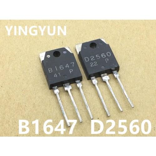 10PCS/lot 5pairs Used 2SB1647 2SD2560 B1647 D2560 Power amplifier tube