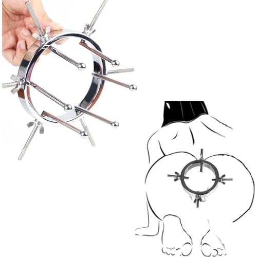 BDSM Fetish Extreme Anal Expand Dilator Speculum Anus Expander Ass Huge Opener Aluminum Alloy Butt Plug Female Male 18+ Sex Toys