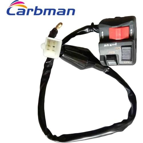 Carbman L/H Hand Switch for Honda ATC250R 1985 1986 ATC 250R Light Kill Start