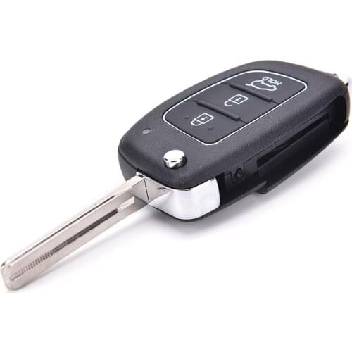 Key Case Car Shell Cover For Hyundai New Folding 3 Buttons Remote Replacement Flip Blank Ix45 Santa