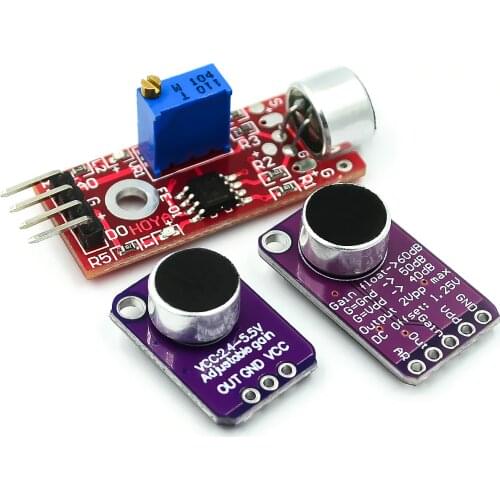 Electret Microphone Amplifier Stable MAX9814 module Auto Gain Control MAX4466