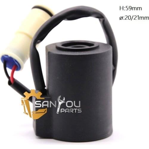 14527265 EC55B EW55B VOE14527265 Solenoid Valve Coil H:59mm ø:20/21mm 12V solenoid Coil