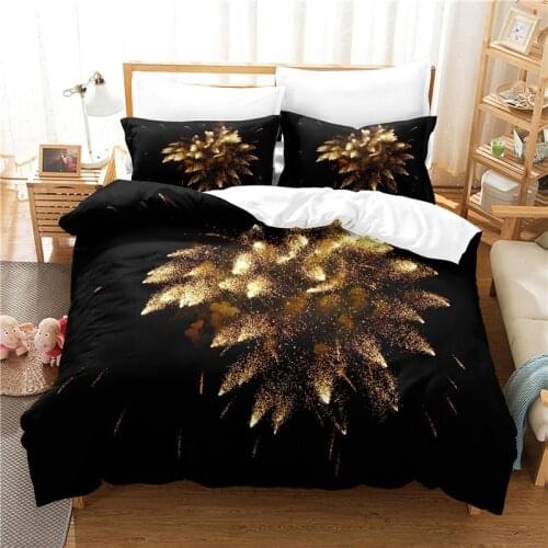 Black Flower Bedding Set Duvet Cover Set 3d Bedding Digital Printing Bed Linen Queen Size Bedding Set Fashion Design