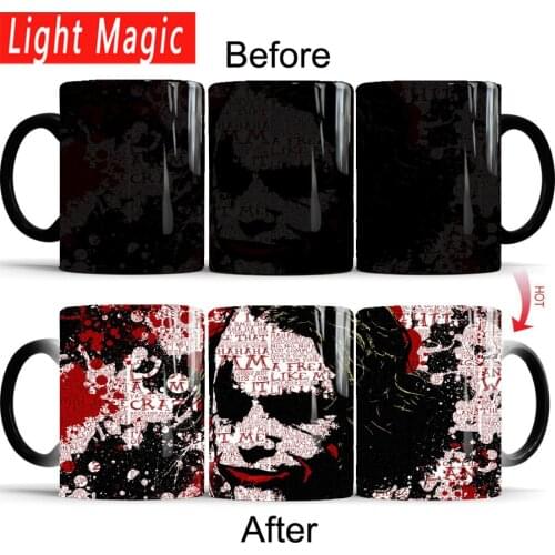 The Dark Knight Joker Mug 350ml ceramic coffee mug Color Changing Mugs milk tea cup best gift for your friends