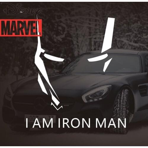 Disney Marvel Marvers The Avengers Car Sticker Car Personality Creative Iron Man Rear Windshield Body Door Electric Car Sticker