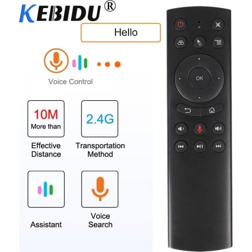 KEBIDU G20 Gyro Voice Control 2.4G Wireless Fly Air Mouse Keyboard Motion Sensing Universal Remote Control For Android TV Box PC