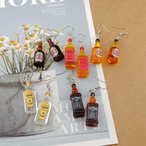 Kawaii Drink Earrings Costume Trendy Style Woman Girl Jewelry Drop Shipping