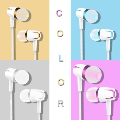 In-ear sports wired control headset for Apple iPhone Xiaomi mobile phone
