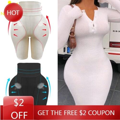 NINGMI Butt Lifter Hip Enhancer Control Panties Women Body Shaper Fake Pad Foam Padded Underpant Female Shapewear Hourglass Body