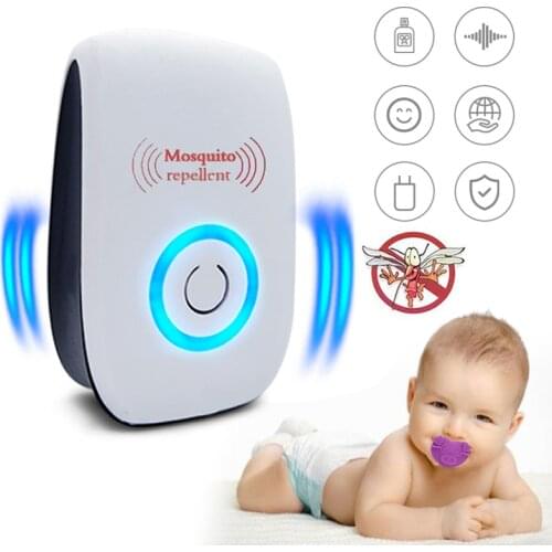 EU/US Ultrasonic Pest Repeller Anti Mosquito Insect Repeller Rat Mouse Cockroach Reject Repellent Electronic Mosquito Killer