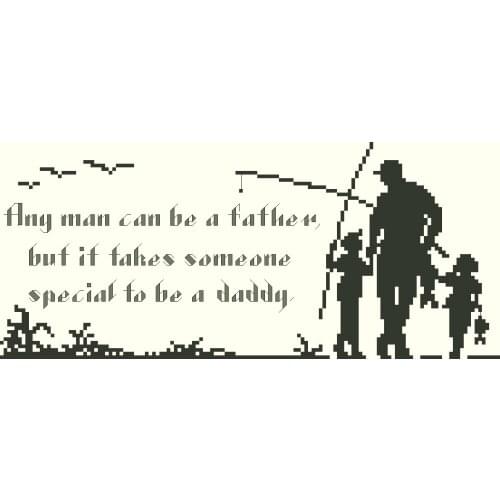 Cross stitch Handmade 14CT Counted Canvas DIY,Cross-stitch kits,Embroidery To the father (boys and girls) 35-21