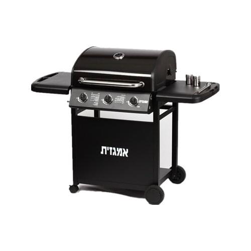 High quality gas BBQ grill, gas stove,gas oven,outdoor BBQ grill with motor,three burners BBQ grill