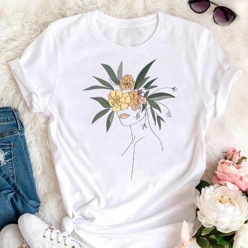 Printed Top Fashion Summer Womens Casual Harajuku Style Loose Round Collar Short Sleeve Graphic Women T-shirt