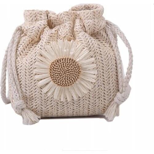 Women Straw Small Bag 2021 New Ladies Woven Messenger Bag Designer Bags Crossbody Bags For Girl