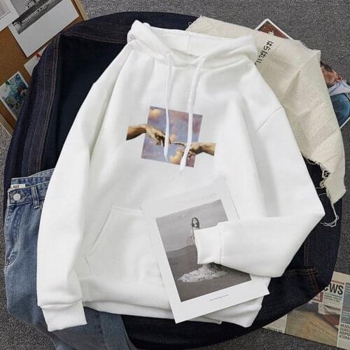 3D Hand Printed Fashion Women Sweatshirts Casual Female Hoodies Long Sleeve Hooded Ladies Spring Kawaii Sweatshirt Dropshipping