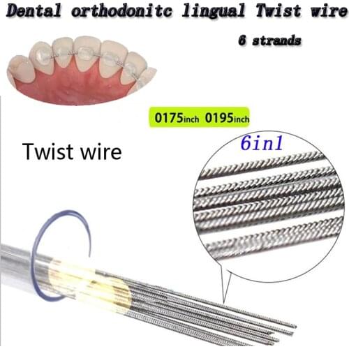 Orthodontic Twist wire Archwire Orthodontic Lingual Retainer Wires/Dental Orthodontic Ligature Wires Stainless Coaxial Wire