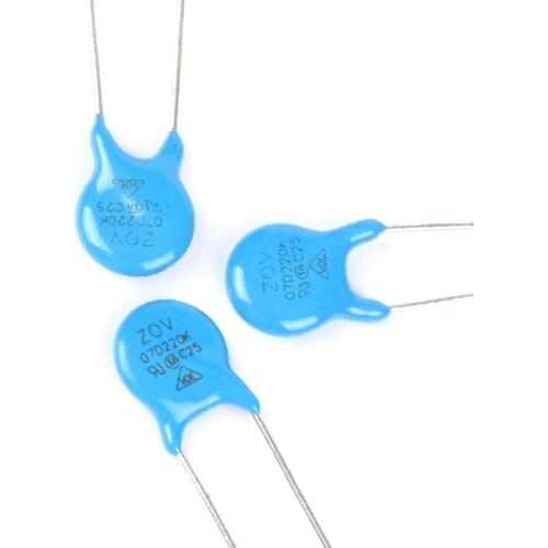 20pcs Varistors 7D220K 07D220 7D-220K 7D220 22V Metal Voltage Dependent Resistor VDR VSR
