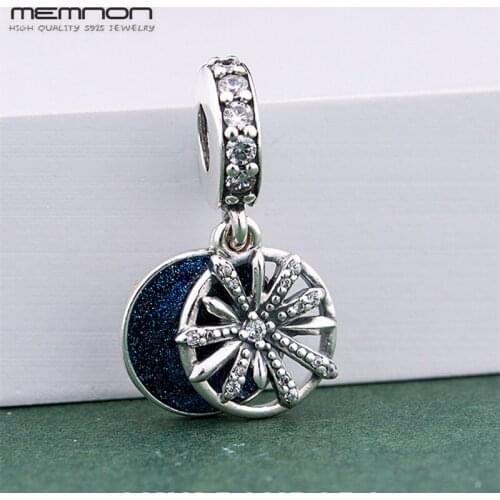 2018 New Winter Dazzling Wishes Hanging charms 925 sterling silver fit bracelets necklace pendant DIY Jewelry for Christmas Gift