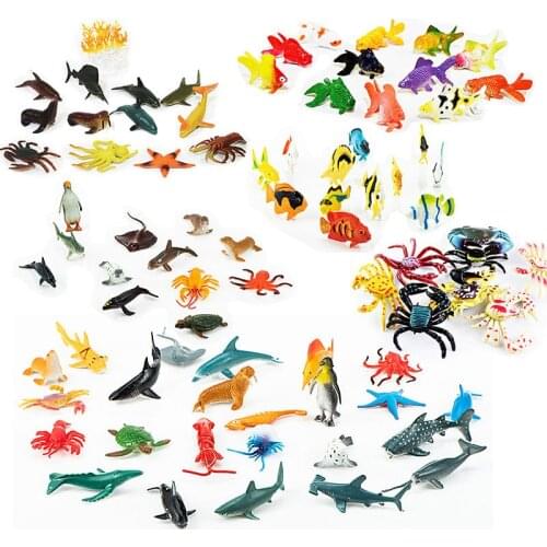 88 Kinds Simulation Sea Life Animal Action Figures 6-10CM PVC Figure Collectible Toys Anime Figure Figurines Kids Toys
